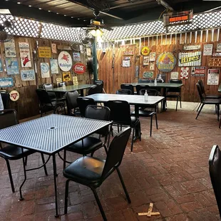 Outside patio.
