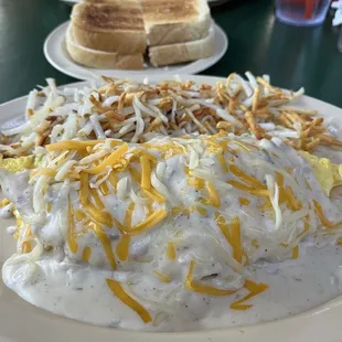 Chicken Fried Steak Omelet