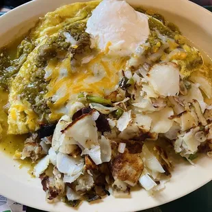 Chile Verde Omelette