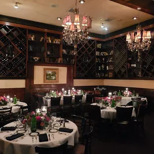 Private dinning, seats up to 80.