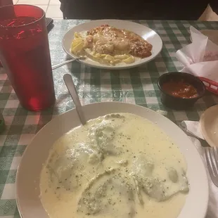 Spinach ravioli and Tour of Sicily