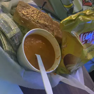 Famous #8 with cup of soup