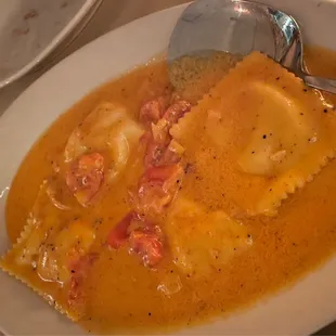 Lobster ravioli