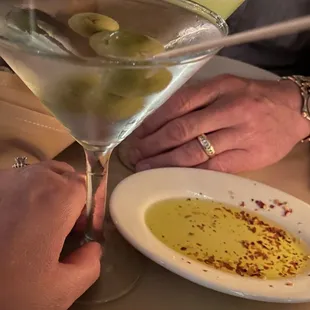 Tito&apos;s martini and Pistachio martini