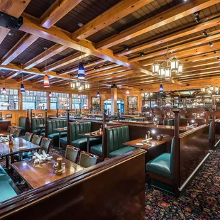 the dining area of a restaurant