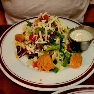 Chopped side salad. Delicious