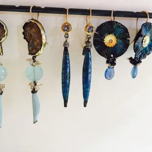 One of a Kind earrings by Indiana artist, Lydia Gerbig-Fast