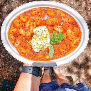 Gnocchi  Gnocchi with tomato sauce &amp; fresh mozzarella