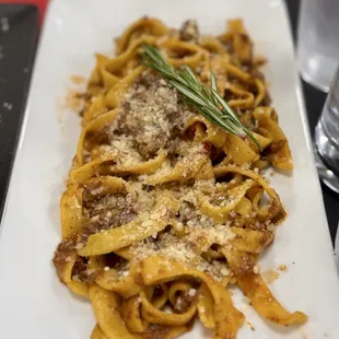 Braised beef tagliatelle