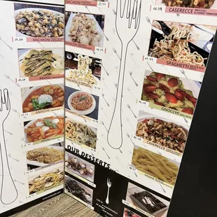 a menu for a restaurant