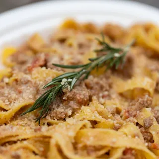 Fusilli (Rotini) with House Meat Sauce