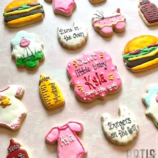 baby shower cookies