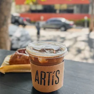 Honey lavender mocha with oatmilk + 50% off pain au chocolat | ig: @omfgary