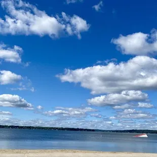 View of the lake from the restaurant