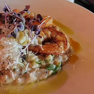 Shishito Pepper Risotto with Blackened Shrimp added 9/5/24
