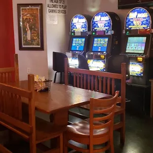 tables and arcade machines