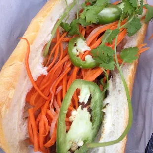 Pork Bahn Mi Sandwich