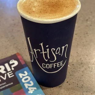 Peach Apple Pie Latte - Large 20oz, 3 shots of espresso