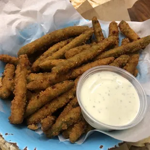 Spicy green beans - pretty good