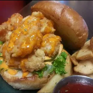 Shrimp Po Boy Sandwich
