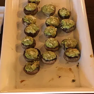 Stuffed mushrooms-I could eat a boatload of these delicious babies