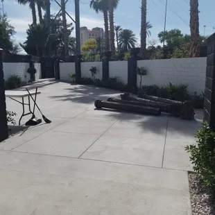 New and improved pool area...