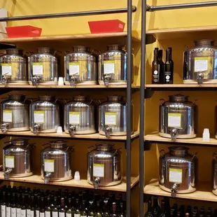 So many oils and balsamic vinegars