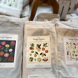 Tea towels and napkins