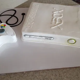Shaped XBox cake