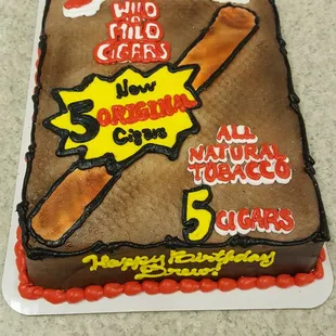 Backwoods Cigars cake