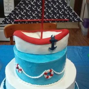 My daughters baby shower cake made by owner of Artistic Cakes Deana Schulze