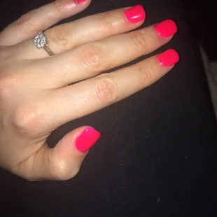 My nails are perfect!!! Please excuse my cuticle. I cut myself earlier.