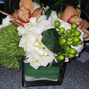 Flowers my friend received