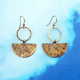 Metal earrings by Yuki Cloud copyrighted