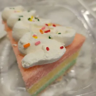 Rainbow cake sooo delicious