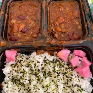 Chili plate lunch. Ugh!!!