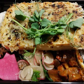 Salmon and Mrs. Cheng's Tofu Salad