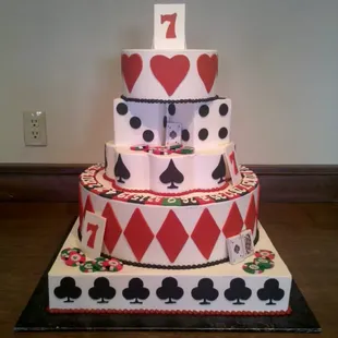 a three tiered cake
