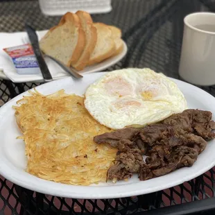 Three eggs and Bulgogi.