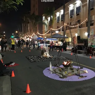 Sexy LED light hula hoop dancer.