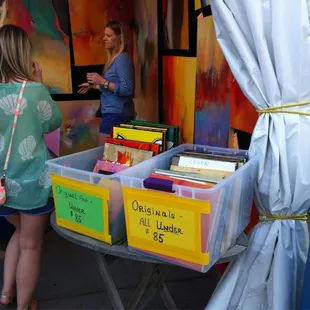 OKC artist Joy Richardson has lots of small original paintings for less than $85 at the Festival of the Arts