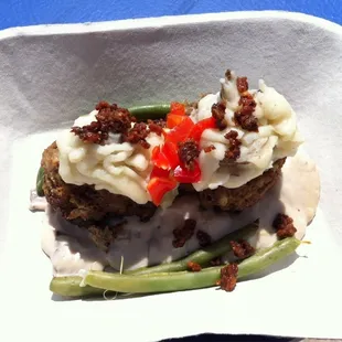 Meatloaf "sundae" from Local at Festival of the Arts 4/22/14