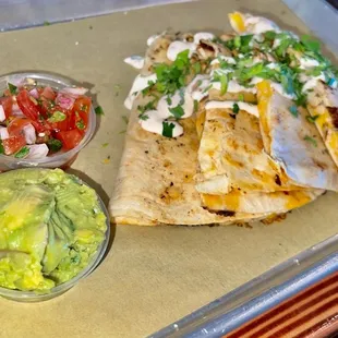 Chicken quesadilla     @hybrideater