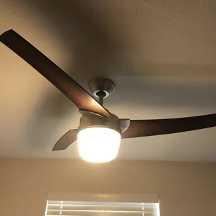 Hunter fan installed by Arts Electric.