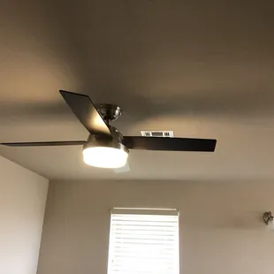 Hunter fan installed by Arts Electric.
