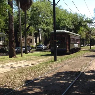 Streetcar can get you to the art market, it stops right in front of the park :-)