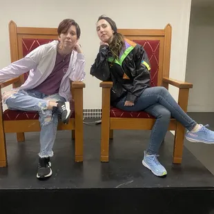 Have you heard the good word? @jamiandmichelle is on the docket for the Monthly variety show . Next one- April 23 at 730p. Join us!