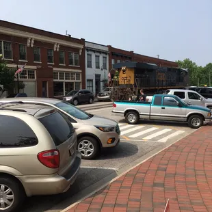 Here comes the train