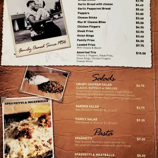 Menu (Pg. 1)