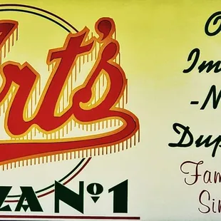 Restraunt Sign outside